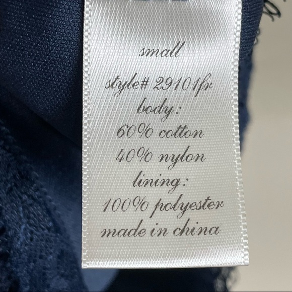 Alya Blue Lace Overlay Romper - Picture 9 of 9